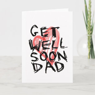 Get well soon dad card