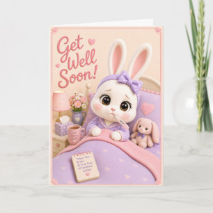 Get Well Soon f/ Mochi of the Baby Bun Buns Card