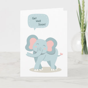 Get well soon Folded Greeting Card