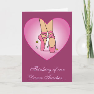 Get Well Soon for Dance Teacher Card