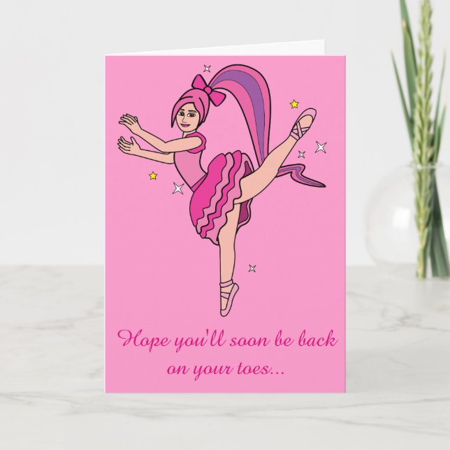 Get Well Soon from Dance Team or Dance Class Card (Front)