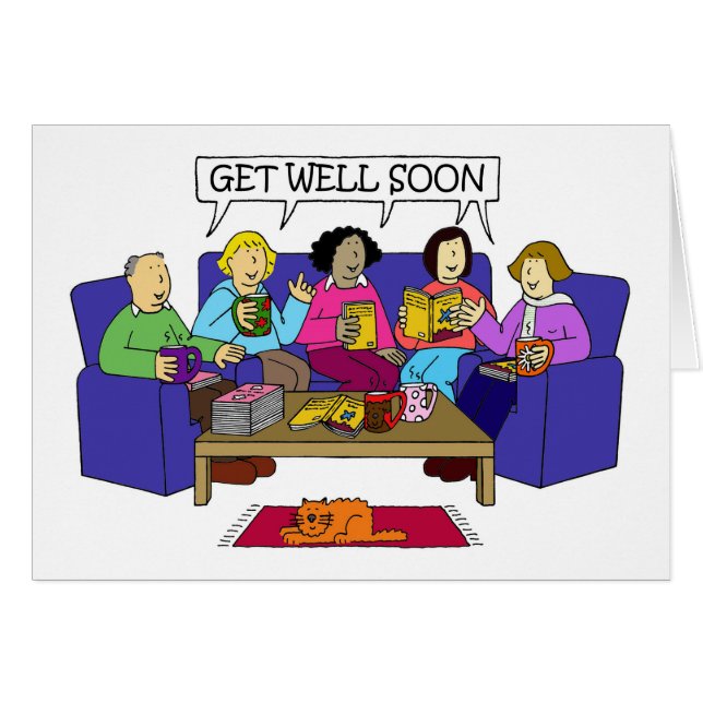 Get Well Soon from the Book Group (Front Horizontal)