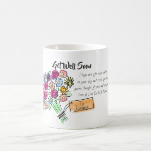 Get Well Soon Gift - Personalised Wellness Message Coffee Mug