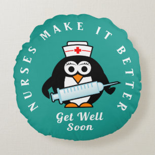 Get Well Soon gift pillow for recovering patient