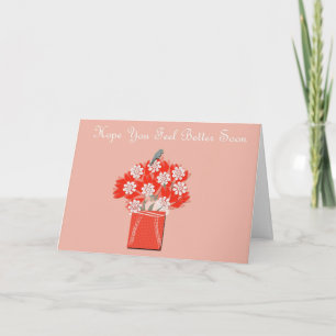 Get well soon greeting card