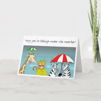 Get well soon greeting card
