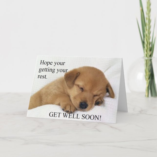 Get Well Soon! Greeting Card (Front)