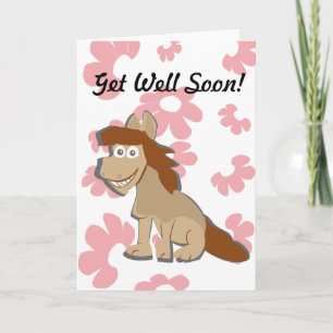 Get Well soon greeting card for kids