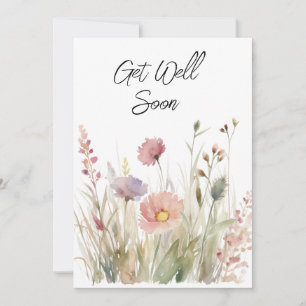 Get Well Soon Greeting Holiday Card