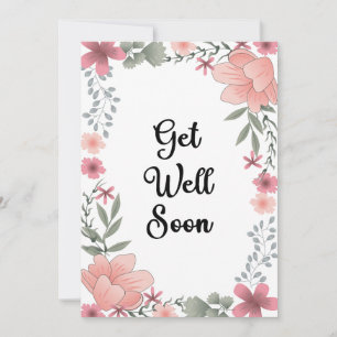 Get Well Soon Greetings Holiday Card