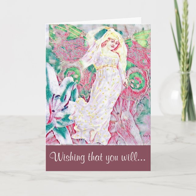 Get Well Soon - Guardian Angel Card (Front)