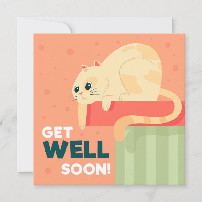 Get Well Soon  Holiday Card (Front)