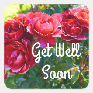 Get Well Soon Hot Cocoa Rose #3 Stickers