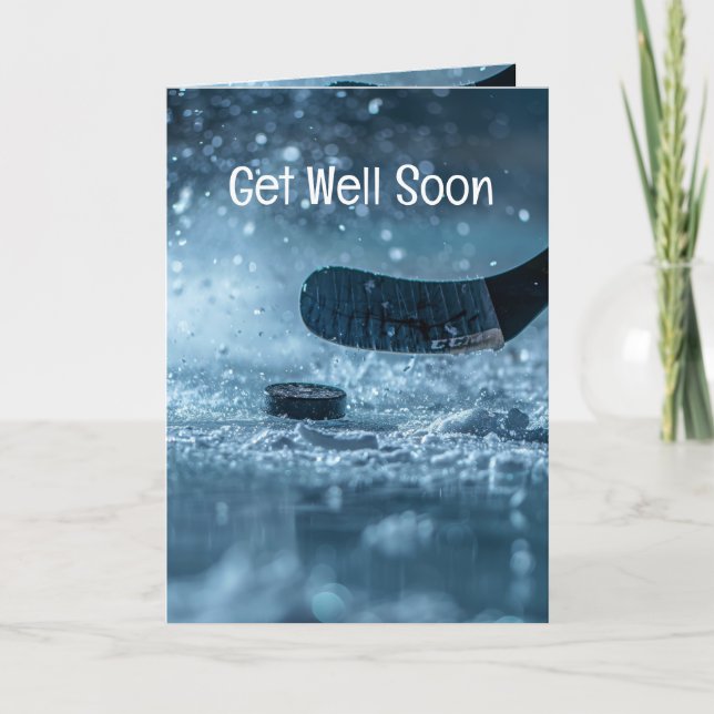 Get Well Soon Ice Hockey Sport Card (Front)