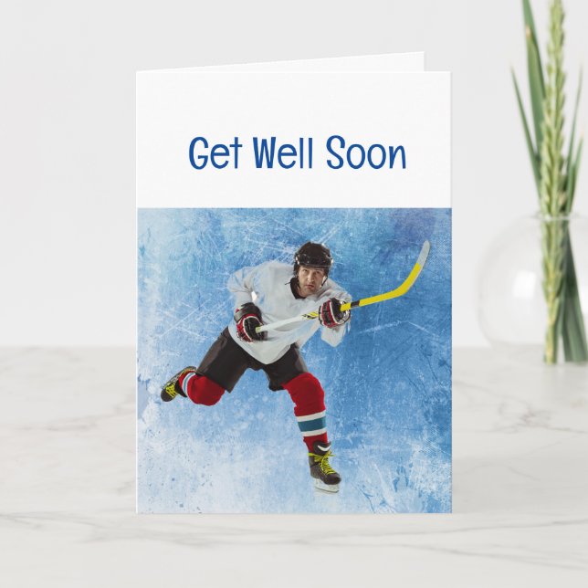  Get Well Soon Ice Hockey Sport Card (Front)