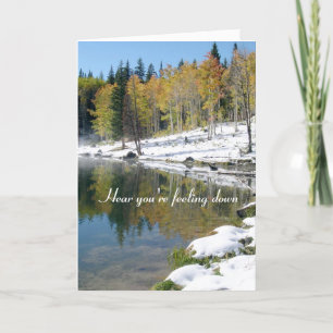Get Well Soon Lake with Snow Card