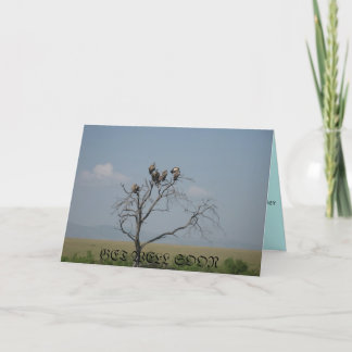 get well soon message thank you card