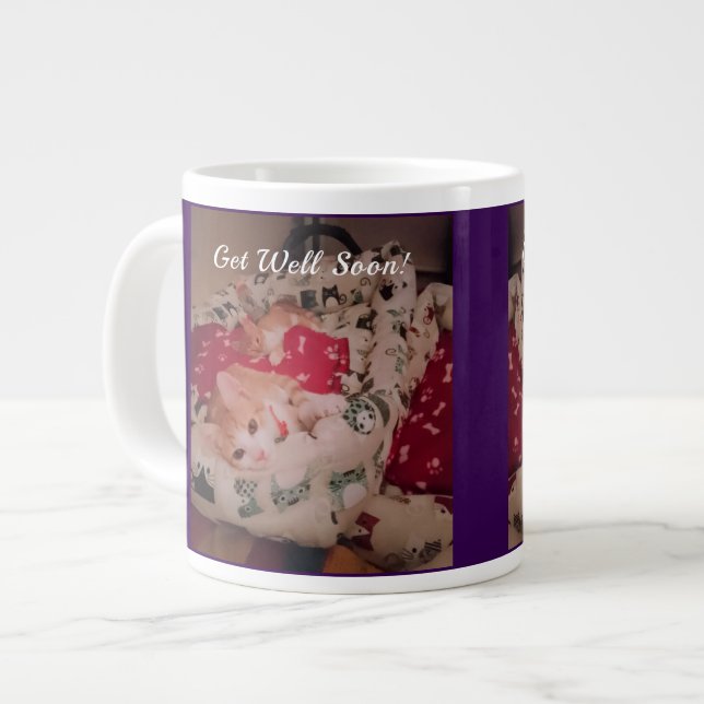 Get Well Soon!  Mug for Cat Lovers  (Front Left)