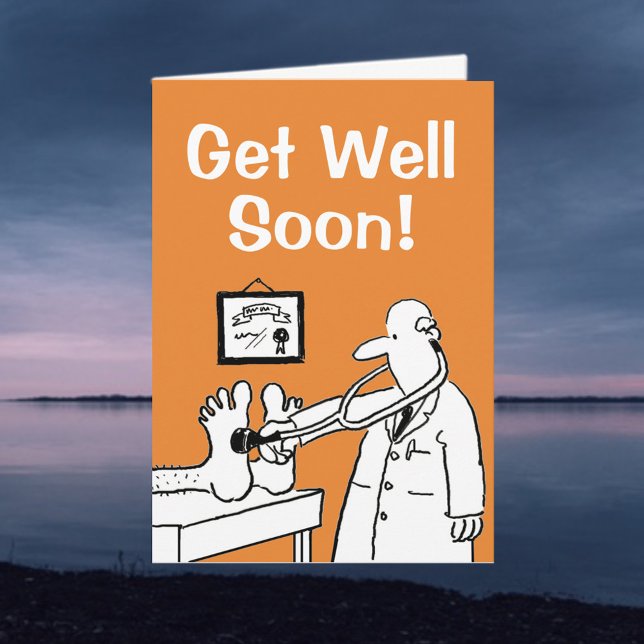 Get Well Soon - Personalise Inside Message Card (Creator Uploaded)