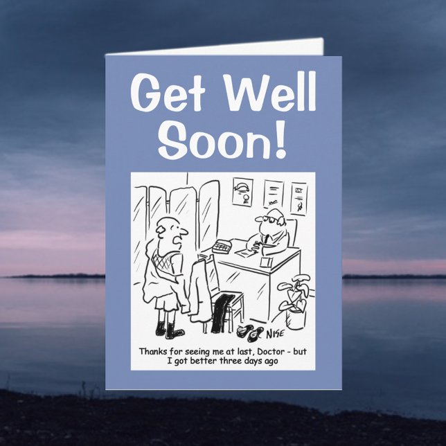 Get Well Soon - Personalise Inside Message Card (Creator Uploaded)