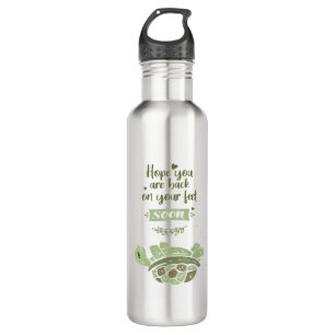 Get Well Soon Personalised Wishes Cute Nursing 710 Ml Water Bottle