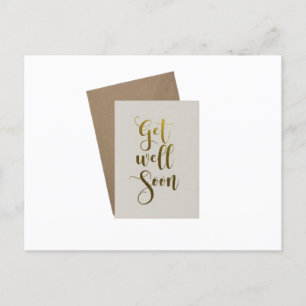 get well soon postcard