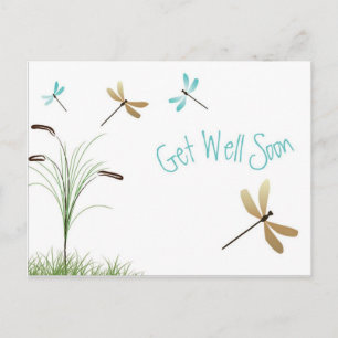 get well soon postcard