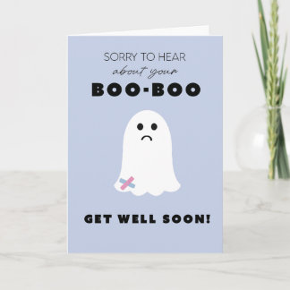 Get Well Soon Printable Card | Cute Ghost