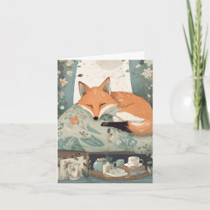 Get Well Soon - Sleeping Fox  Card