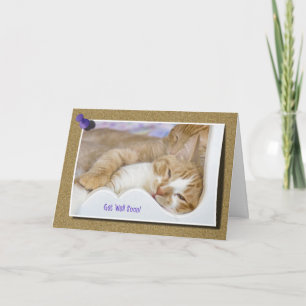 Get Well Soon Tabby Card