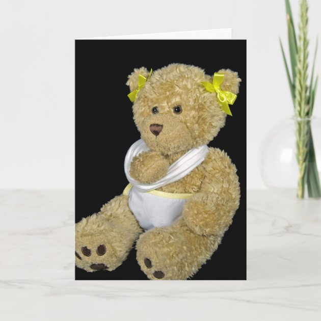 feel better teddy bear with arm sling