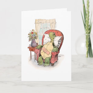"Get well soon" Turtle Greeting Card