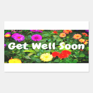 Get Well Soon Various Dahlias #1-2 Stickers