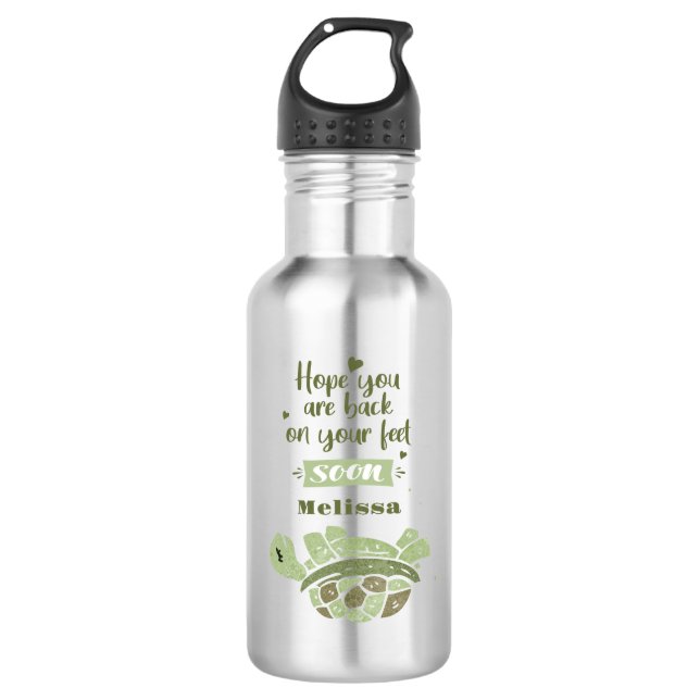 Get Well Soon Wishes Personalised Sympathy 532 Ml Water Bottle (Front)