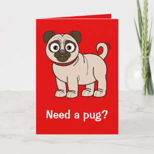 Get Well Soon with Pug Card