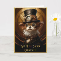 Get Well Soon Yorkie Custom Name 110 Greetings