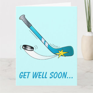 Get Well Teammate from Hockey Team Big Card