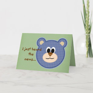 Get Well Teddy Bear Card