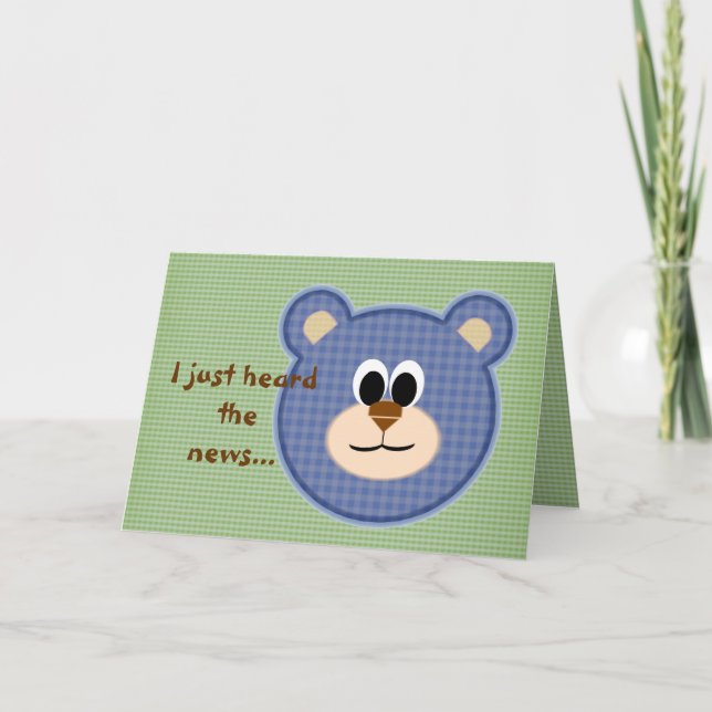 Get Well Teddy Bear Card (Front)