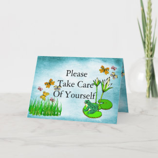 Get Well Water Pond Scene Card