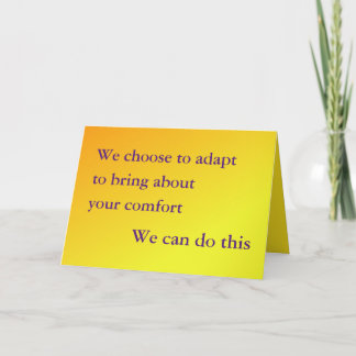 Get Well, We can Adapt Card