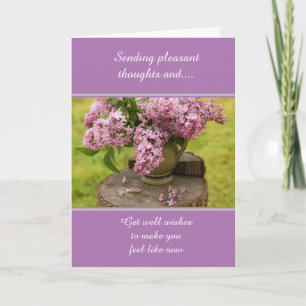 Get Well Wish Folded  Greeting Card