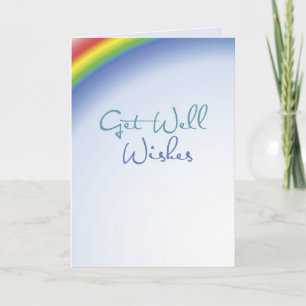 Get Well Wishes Rainbow Card