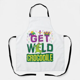 Get Wild Crocodile Mardi Gras Alligator Apron