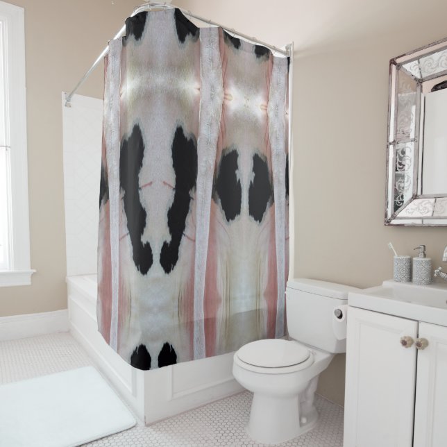Get Yo Butt Outta My Face Shower Curtain (In Situ)