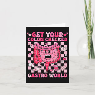 Get Your Colon Checked Gastro World Cute Gi Nurse Card