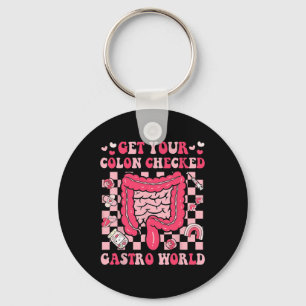 Get Your Colon Checked Gastro World Valentine Endo Key Ring