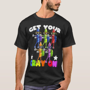 Get Your Cray On Flossing Crayons Back To School T-Shirt