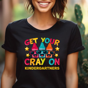 Get Your Cray On Funny Personalised Grade Level Tri-Blend Shirt