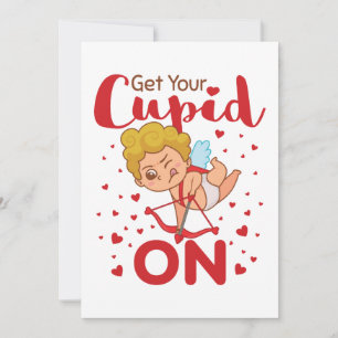 Get Your Cupid On Valentine's Day  Holiday Card